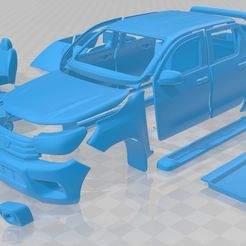 Toyota-Hilux-Double-Cab-2016-Separado-1.jpg Fichier 3D Toyota Hilux Double Cab 2016 Voiture Imprimable・Design pour imprimante 3D à télécharger, hora80