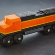 2020_02_08_0039.jpg Toy Train BNSF locomotive BRIO / IKEA compatible