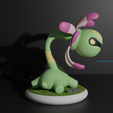 Cradily3.png Lileep and Cradily pokemon 3D print model
