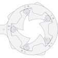 shutter mechanism-circle - 5 blades3.jpg Rotating Mechanical Iris_shutter mechanism-gear structure