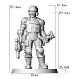 Waldos-28mm-8.jpg 28mm / 1-56th Scale Waldo Size Reference Figure With Cockpit