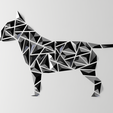 geometric-dog_Bull-terrier_gloss.png Geometric dog wall art - “Bull Terrier style”
