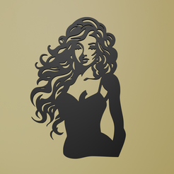 Barbie-2.png Fichier STL Art mural Barbie・Objet pour imprimante 3D à télécharger