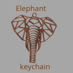 Elephant 5 (ee Archivo STL Llavero de elefante・Objeto imprimible en 3D para descargar, raimoncoding