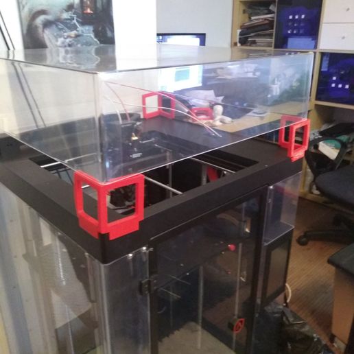 Raise 3D Pro 2 Plus lid holder 3D model