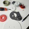 1711818416906.jpg 3D-printed Rotary table STL, Rotary table for 3/8 Inch tripod, rotating 360 display stand for Photography Jewelry Video, (4 rpm motor AC 220V)
