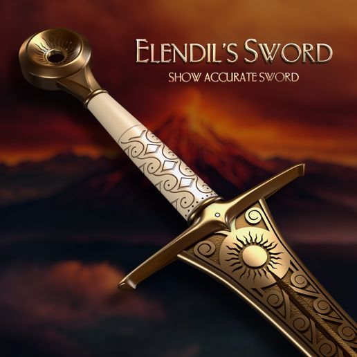 🗡️ Elendil's Sword - Show Accurate: Lord of the Rings - The Rings of ...