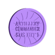 TOKEN ARTILLERY COMMANDER.stl BUFF/DEBUFF TOKENS FOR ASTRA MILITARUM IN 10TH