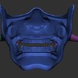 10.jpg Half Samurai Mask 3D print model