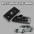 W202SunvisorCover.png W202 / S202 Sunvisor Clip / Mount