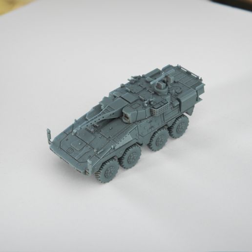 resin Models scene 2.481.jpg Fichier 3D Boxer IFV CVR Military 8x8 véhicule version australienne・Design pour imprimante 3D à télécharger, guaro3d