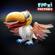 Flexi-Factory-Toucan_06.jpg Flexi Factory Toucan  (with 3mf)