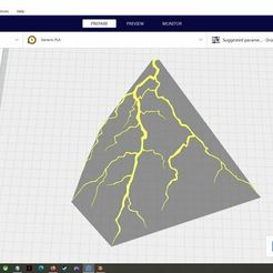 lightning1.jpg STL file 2D Silhouette/Stencil Lightning・3D printable model to download, StencilMaker