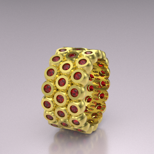 Triple infinity ring 3D model