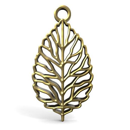 Leaf pendant 3D model