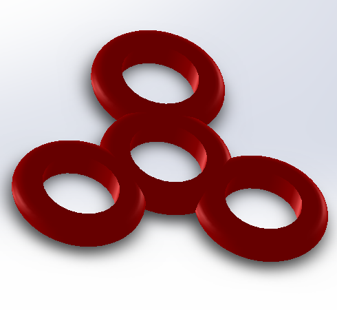 Hand spinner 3D model preview
