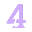 Number 4 v0.stl Numéro 4
