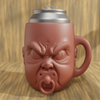 beybi-mug1_1.png Кружка Grumpy Faces Mug Bundle - забавные чашки с сердитыми персонажами STL