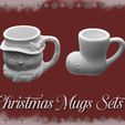7.jpg Snowman & Boot Christmas Mug Set – Festive Miniature Cups for Dollhouses and Dioramas