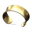 Rounded-edge-Concave-cuff-bracelet-26mm-wide-00.jpg Abgerundete Enden breite konkave Manschette Armband Größe M 3D-Druck Modell