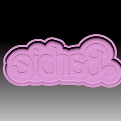 BarbieLogo2-VACUUM-PIECE.jpg BARBIE LOGO 2 BATH BOMB MOLD