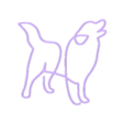 Dog Line Art 2 v0.stl Dog Line Art