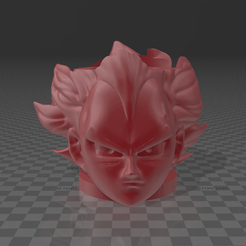 2.png Archivo STL gratuito Mate Vegeta Dragon Ball Super・Objeto para descargar e imprimir en 3D