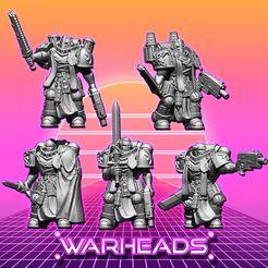 crusader-pistol-squad-1.jpg 3D file Crusader Knights Swords and Pistols Squad (5 fanatical brothers)!・3D printing idea to download, Orfey