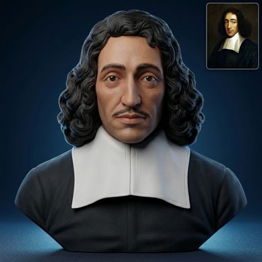 Baruch Spinoza Bust 3D Printable