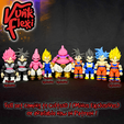 CGImages11.png Dragon Ball Z Goku Black MultiColor Flexi Print-In-Place + figure & keychain