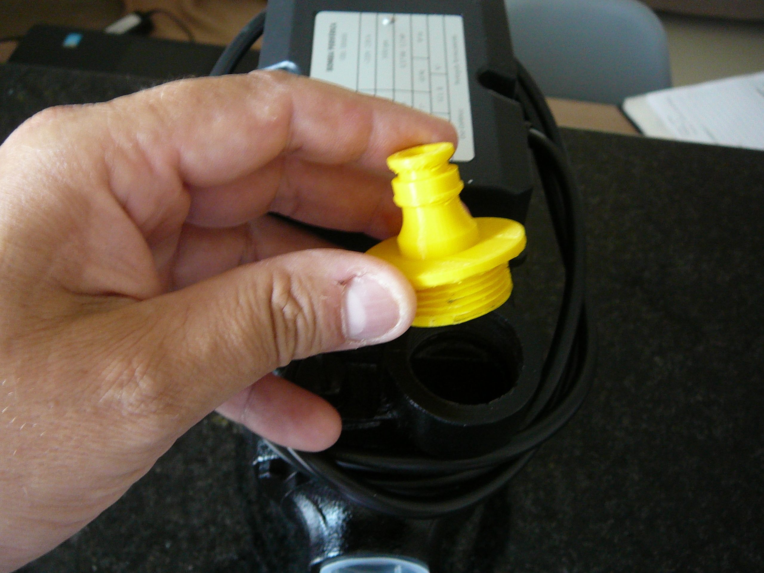 P1090365.JPG Download free STL file conector 1 inch water pump - conector 1 polegada, bomba de água • Object to 3D print, fabiomingori