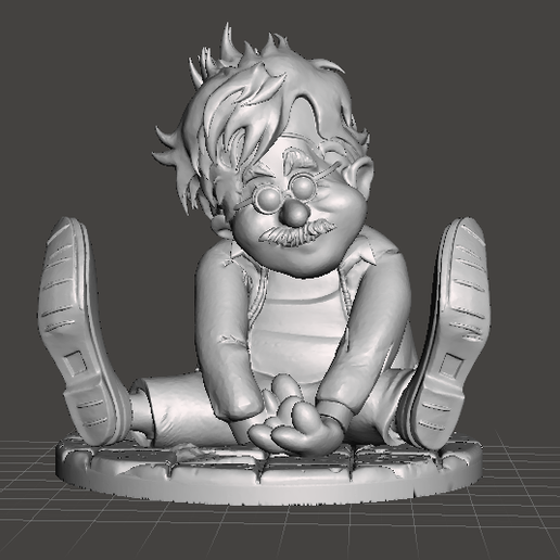 Figure inspired by the movie "weekend of madness" Bernie dibujoo new version - 3D model önizlemesi