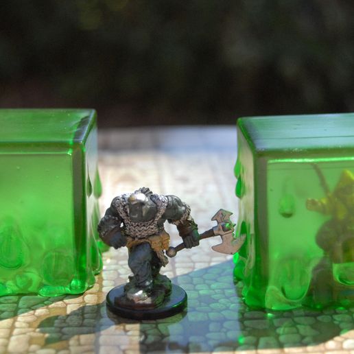 top loader card sleeves target Dungeons & Dragons - Gelatinous Cube with Dracolich US Exclusive Glow Pop!  Deluxe main image 1