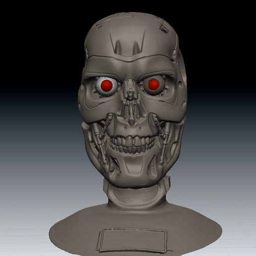 terminator t800 skull 3d scan from m1 kit