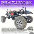 MRCC_MrCrawley_Basic_12.jpg MyRCCar Mr. Crawley Basic. 1/10 RC Rock Crawler Chassis with Customizable Wheelbase from 253 to 313mm