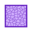 Abstract_008_50mm_square_base_hollow_PRINT.stl Bases carrées et rectangulaires - Texture abstraite 8 (20-150mm) | Parfait pour les jeux de table Wargames & RPG's