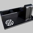 Sig-Plus-3.png Sig Themed Pistol and magazine stand safe organizer