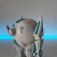 Photo1.jpg Free STL file Articulated Golem robot, Model B-800, Printed to assemble・3D printer design to download