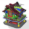 99_00004.jpg MAISON 2 HOUSE HOME CHILD CHILDREN'S PRESCHOOL TOY 3D MODEL KIDS TOWN KID Cartoon Building 5