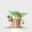Baby-Yoda-Grogu-3D-Printing-4.png Baby Yoda Stl Files - Cute - 3d Printing