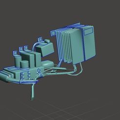 ca.jpg OBJ-Datei Bauteile CDI Porsche 911 1972 (nur Bauteile)・3D-druckbares Modell zum herunterladen