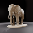 5.png Elephant standing STL