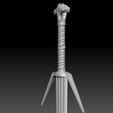 Preview08.jpg Geralt Silver Sword -The Witcher 3 Version 3D print model