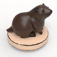 5.489.jpg Cute Woodland Bear Figurine 3D Model