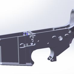 AR15_Lower.png Бесплатный STL файл AR15/M4/M16 Receiver STL・3D-печатная модель для загрузки