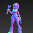 Screenshot-2025-12-01-224450.png 4 stl - SEXY MECHANIC GIRL + bonus - Cyberpunk Engineer - Full Body STL - Manga Style