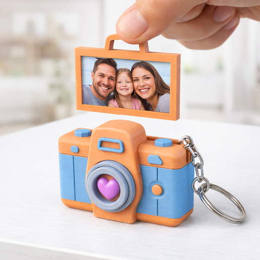 📷 Camera Photo Frame Keychain | Custom Picture Keyring | Instax Mini ...