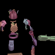 blender_fuR54SgWd4.png Deadlock Cosplay Wrecker Default costume Valve's Deadlock Full armor and weapon Revolver Hell Gun Shotgun Sword Saber Cosplay Kit , kitbash ALl in one