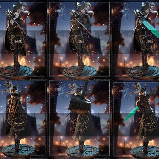 Female Hunter Commercial Package - Bloodborne | Resin Figure STL (Commercial License)