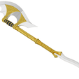 Buffy-Ancient-Scythe-5.png Buffy The Vampire Slayer 'Ancient' Scythe / Axe | Thematic Wall Mount or Table Plinth Available | By Collins Creations 3D